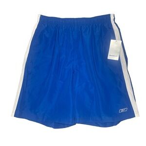Vintage 2004 Reebok Performance Gym Shorts Deadstock Mens Size XL Blue &‎ White